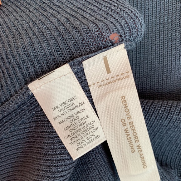 Ann Taylor LOFT blue long sleeve tunic sweater - Picture 6 of 6